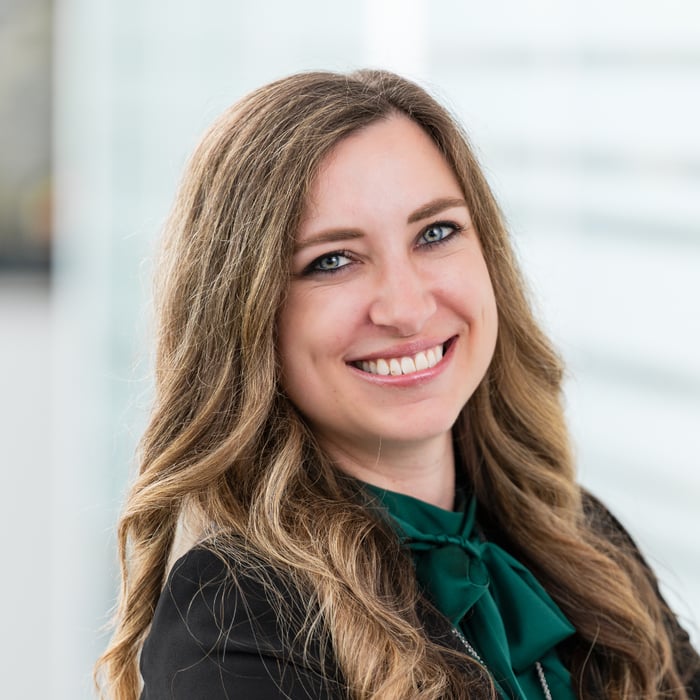 Portrait of Jennifer Weibel, Head of Finance & HR