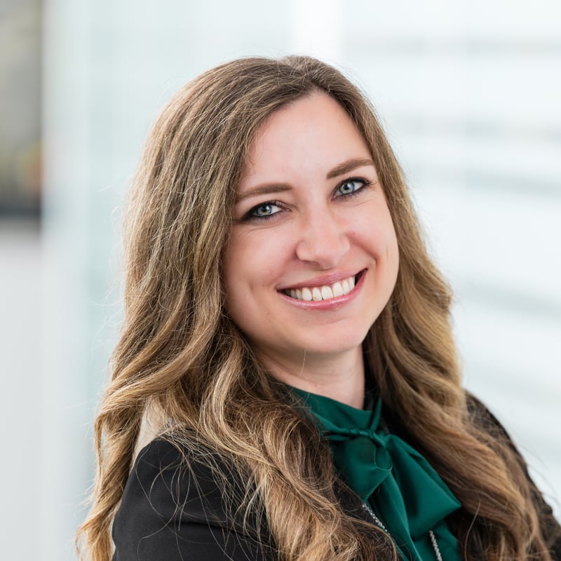 Portrait of Jennifer Weibel, Head of Finance and HR