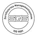 SQS Certified Management System according to ISO-9001